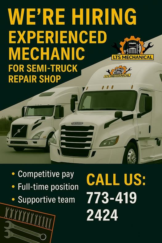 We're Hiring Experienced mechanic