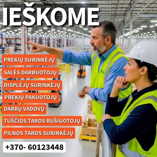 Siūlo darbą  Vokietijoje