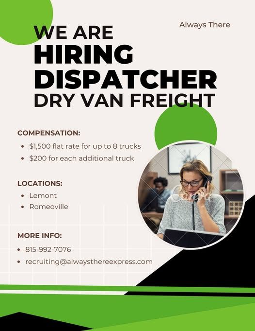 We are Hiring dispatcher