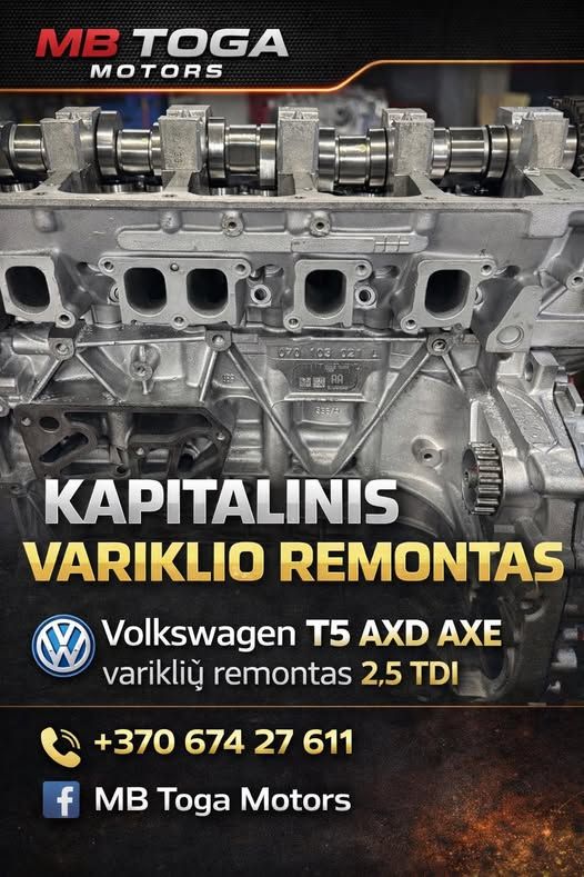 Kapitalinis variklio remontas -MB TOGA Motors