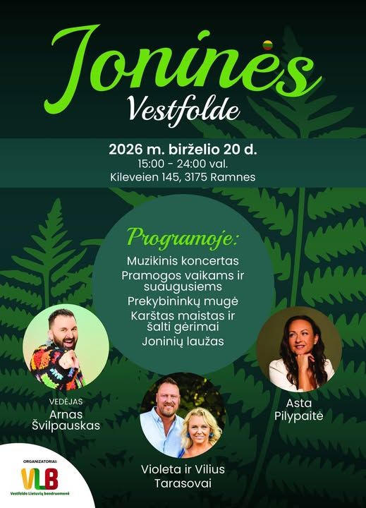 Liko tik 26 dienos iki didžiausios vasaros šventės Norvegijoje – ,,Joninės su VLB