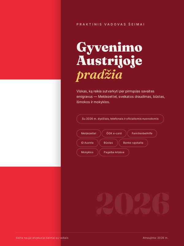 Gyvenimo Austrijoje pradžia