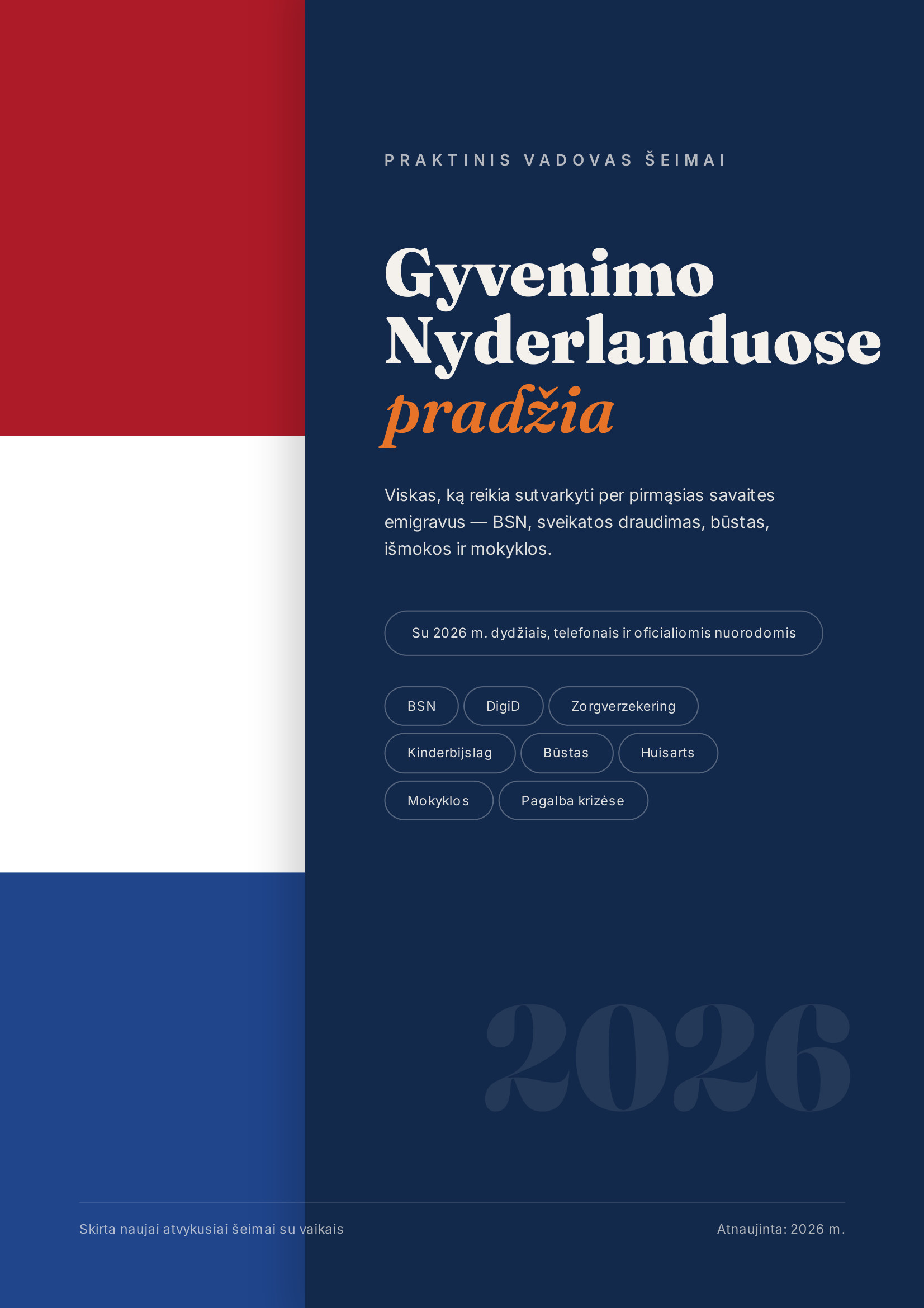 Praktinis vadovas gyvenimo Nyderlanduose pradžia